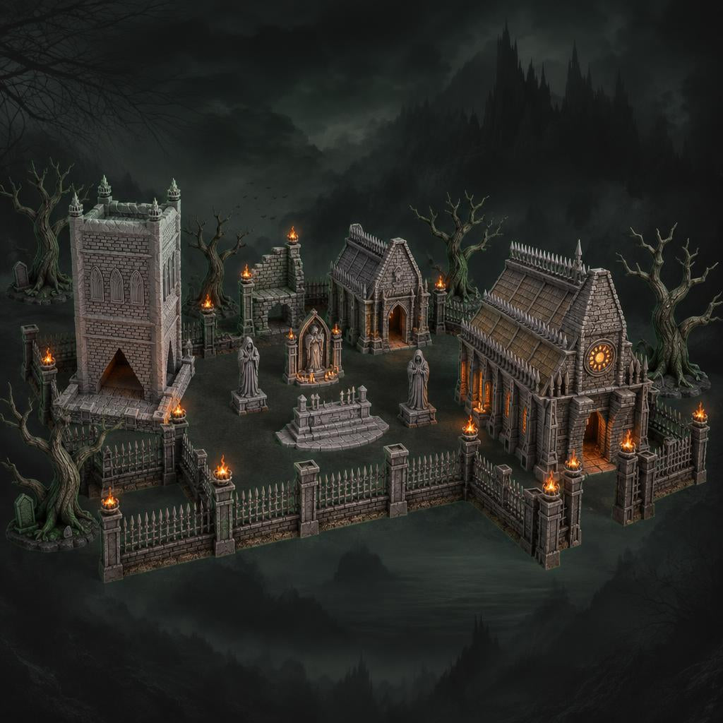 Nightspire Vale tabletop terrain collection