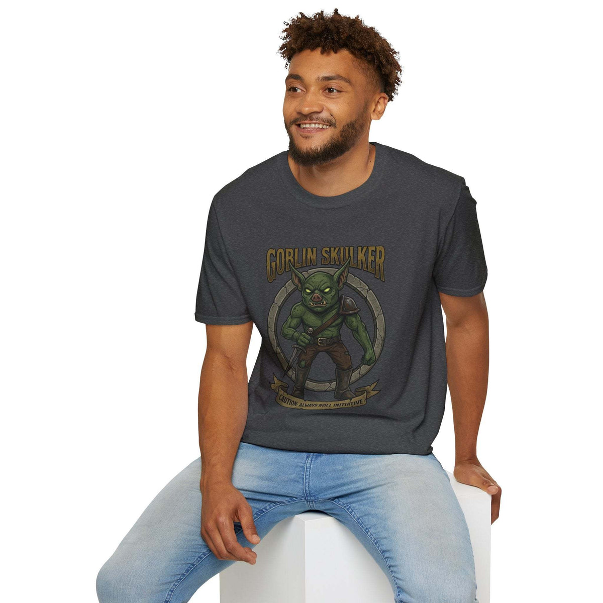 Goblin Stalker T-Shirt — Fantasy RPG Goblin Hunter Graphic Tee