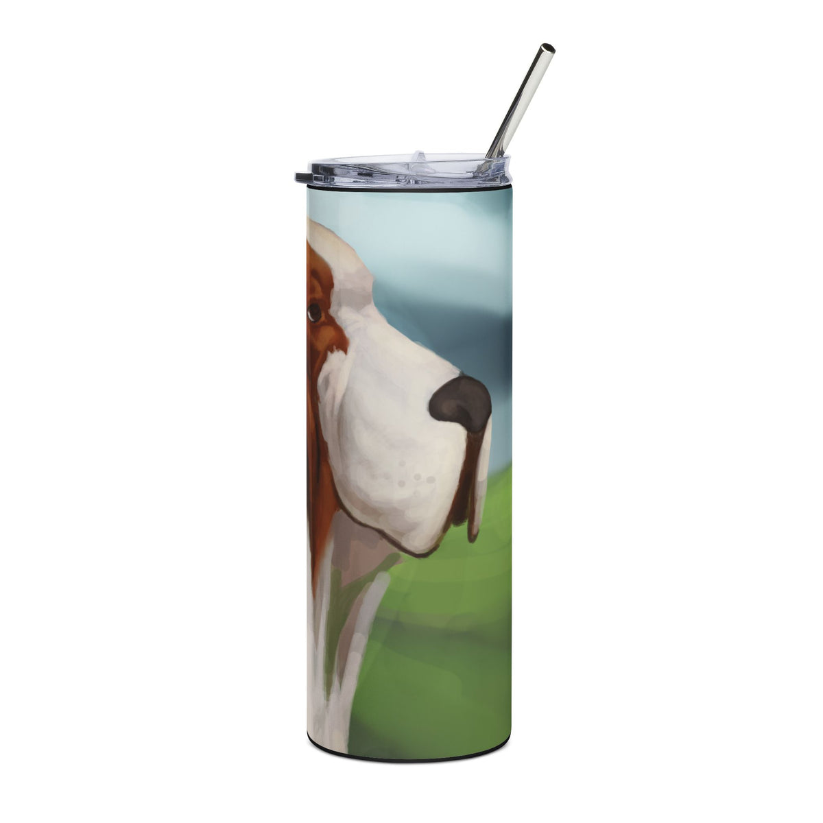 The Basset Hound 20 Oz Stainless Steel Tumbler