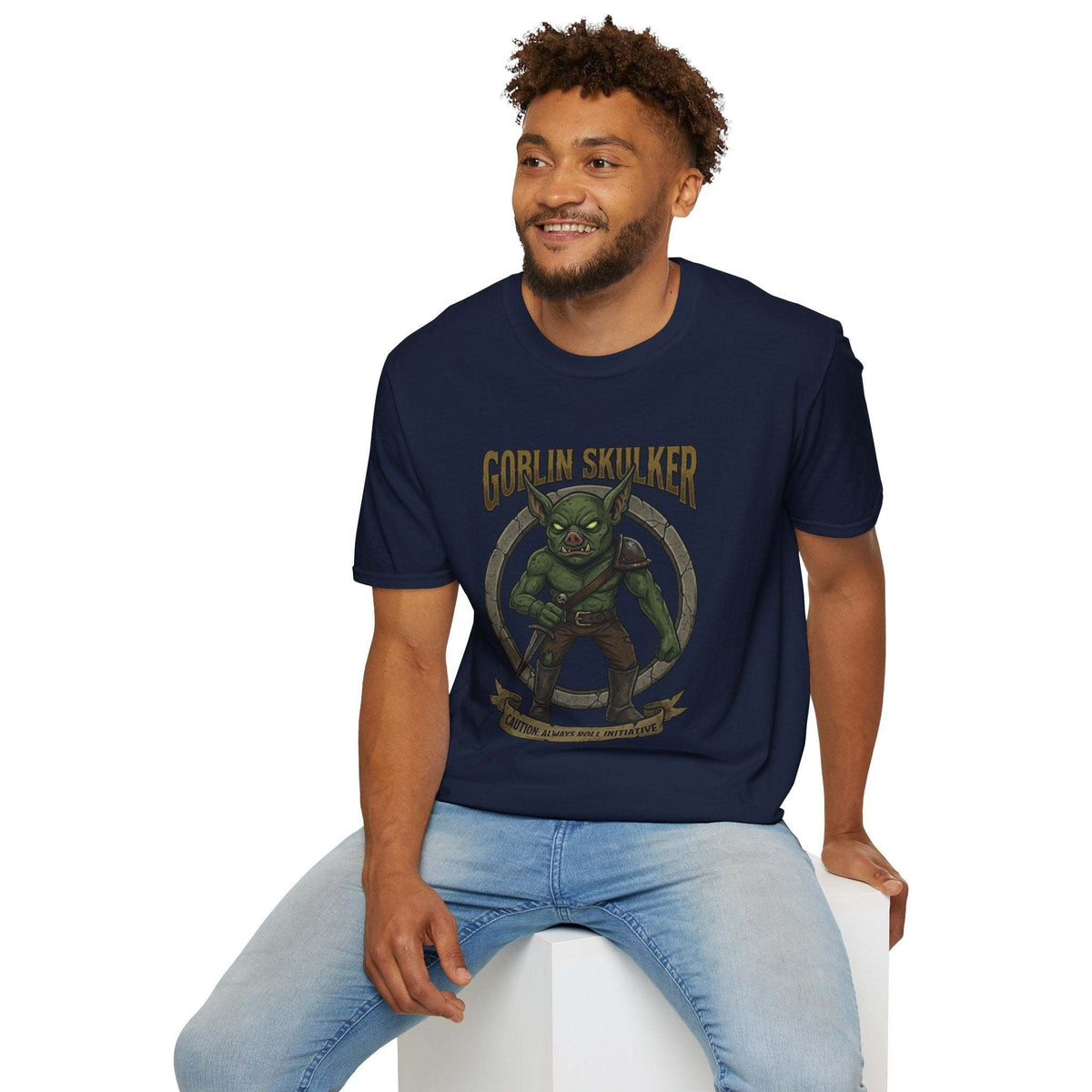 Goblin Stalker T-Shirt — Fantasy RPG Goblin Hunter Graphic Tee