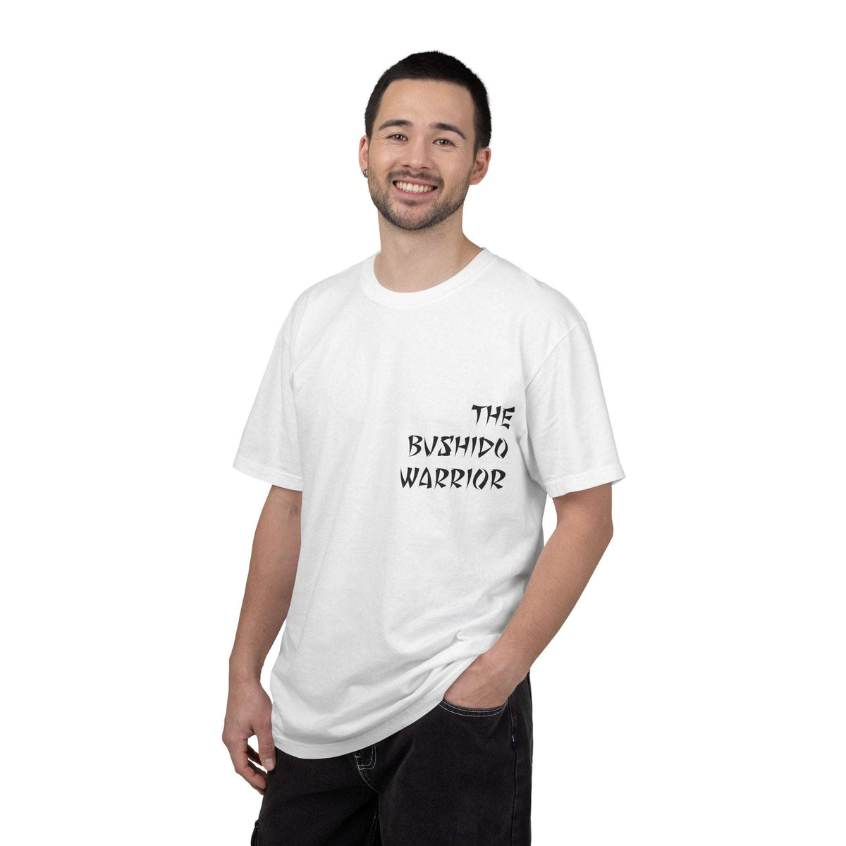 Garment-dyed Samurai T-Shirt with hand-drawn Bushido Warrior design and soft US cotton fabric