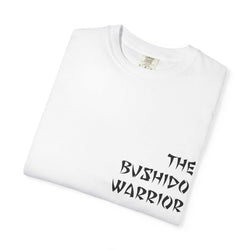 Samurai T-Shirt with hand-drawn bushido warrior graphic and vintage garment-dyed fabric