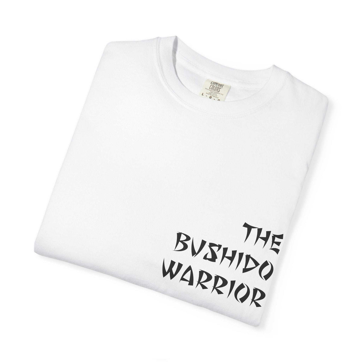 Samurai T-Shirt with hand-drawn bushido warrior graphic and vintage garment-dyed fabric