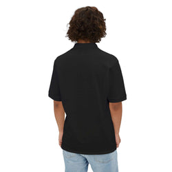 JS Print Shop men's piqué polo shirt made from 100% ring-spun cotton with welt-knit collar and three-button placket