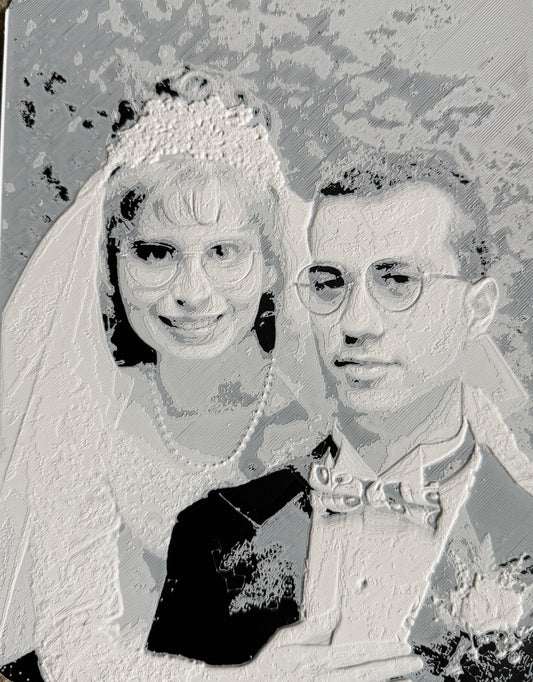 Custom 3D Printed Photo Relief