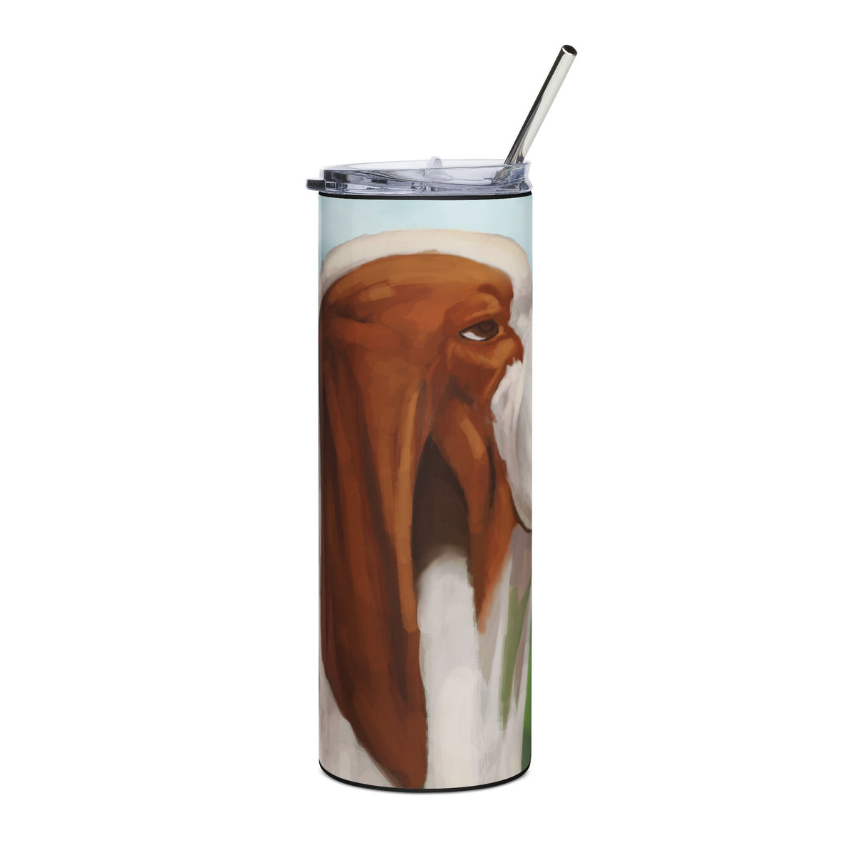 The Basset Hound 20 Oz Stainless Steel Tumbler