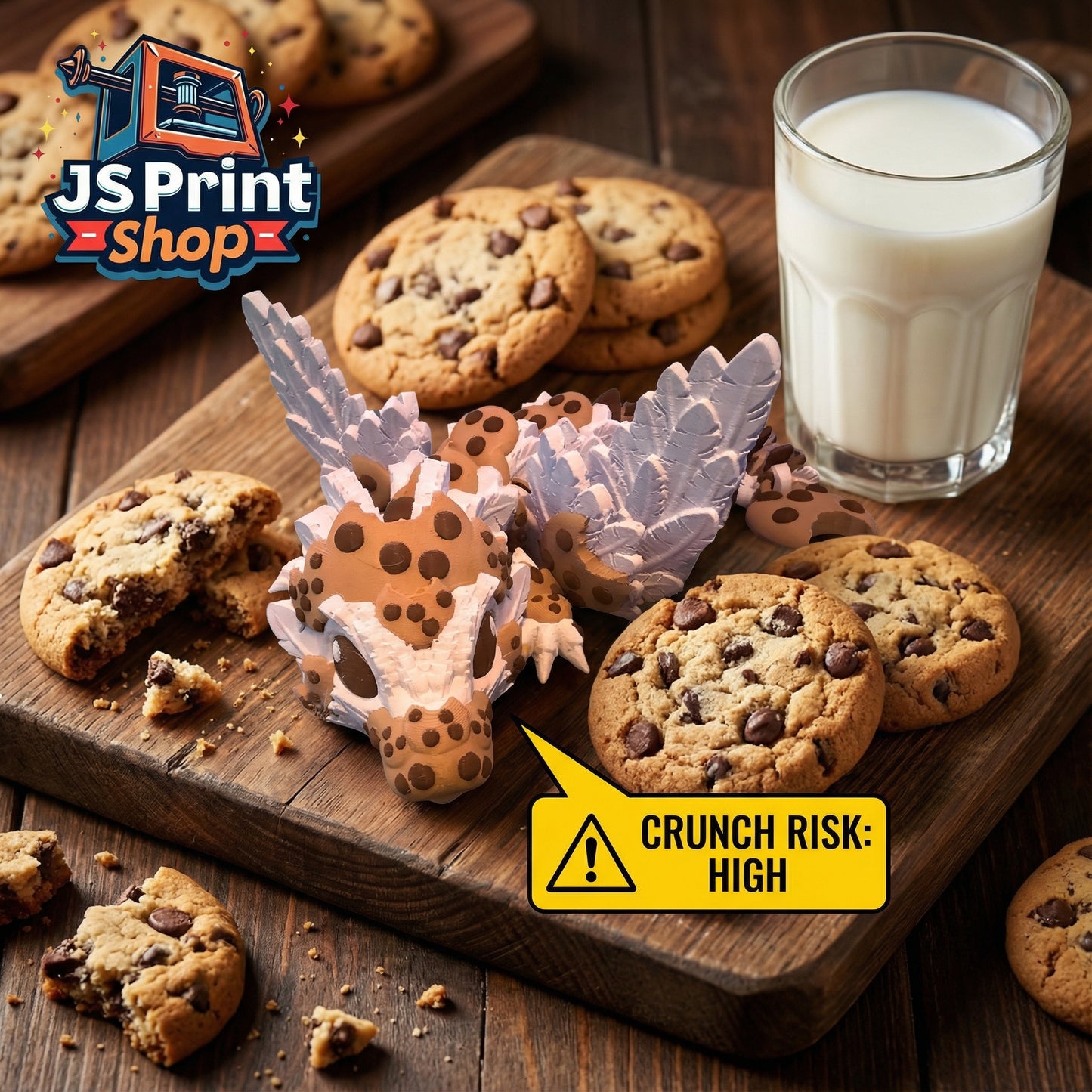 Chocolate Chip Cookie Dragon