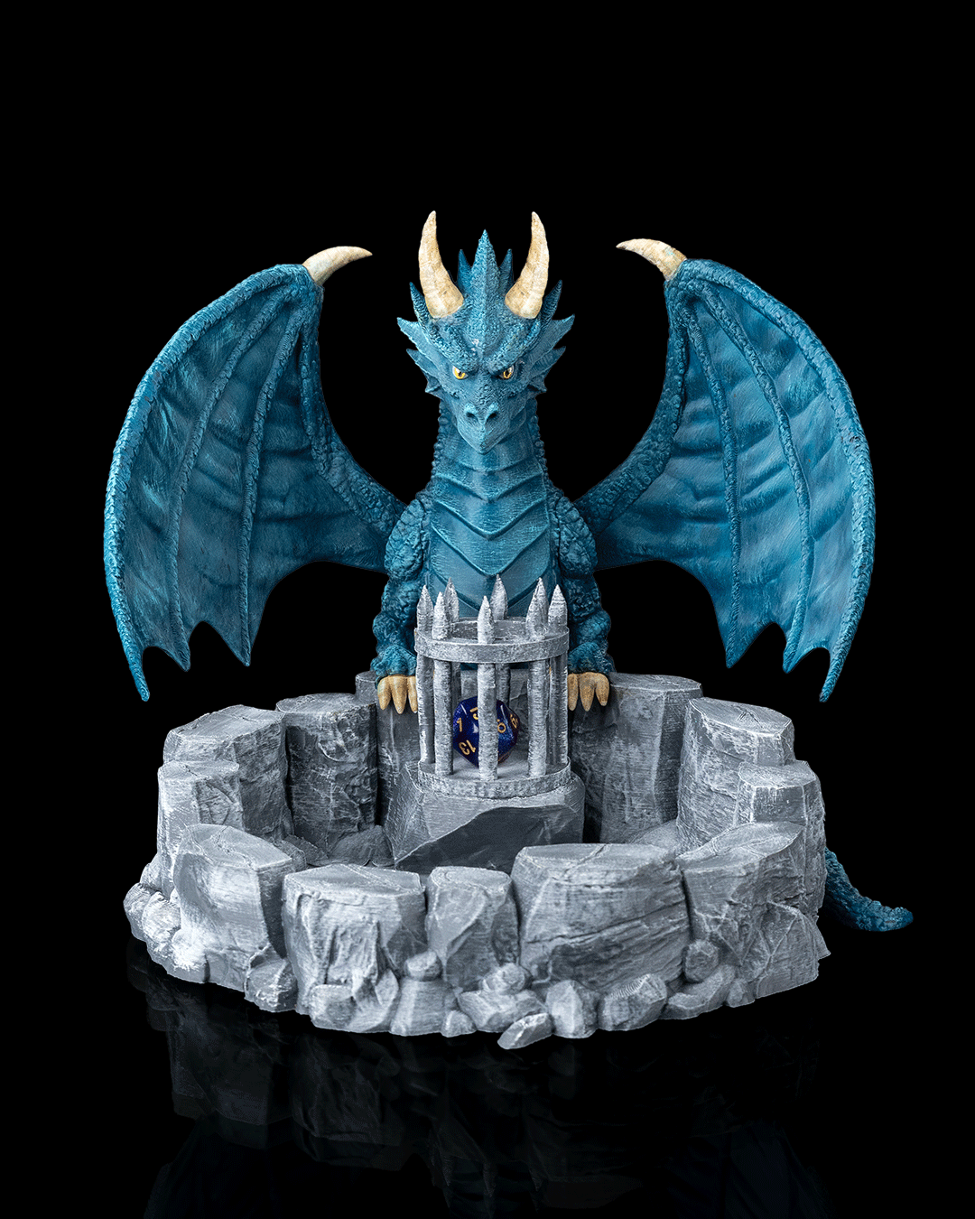 Dragonforge Dice Tray with deep walls and reinforced structure for reliable dice roll containment and table protection