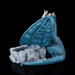 Dragonforge Dice Tray with deep walls and reinforced structure for dice containment and table protection
