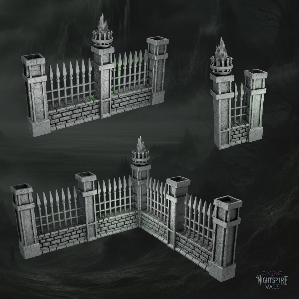 Nightspire Vale - Cemetery Walls