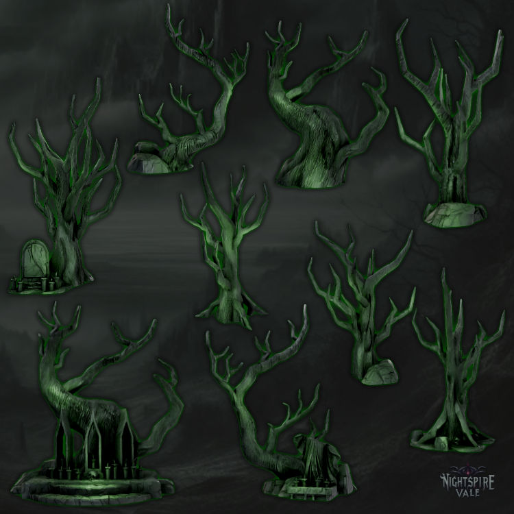 Nightspire Vale - Gnarled Trees