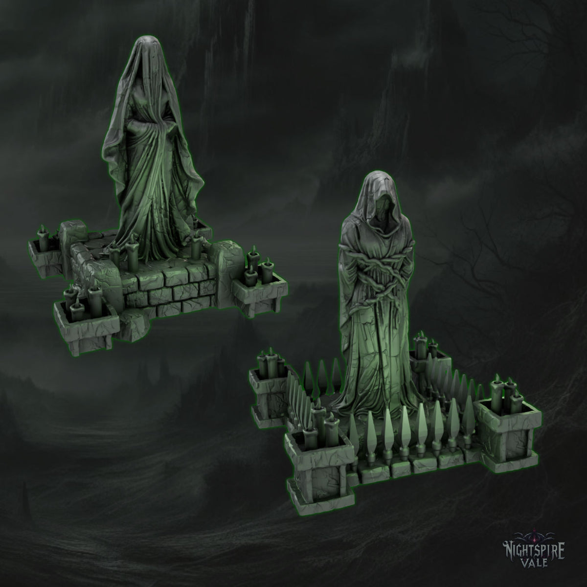 Nightspire Vale - Haunted Statues