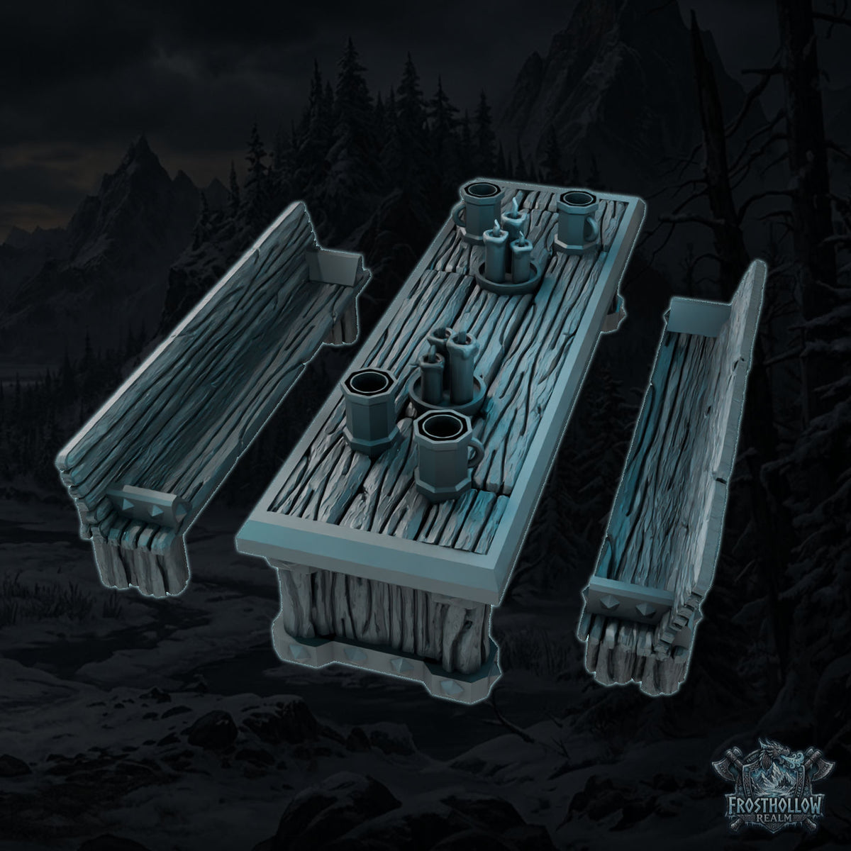 Frosthollow Realm - Norse Beer Table